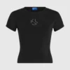 T-shirt con monogramma borchiato T-shirt con monogramma borchiato