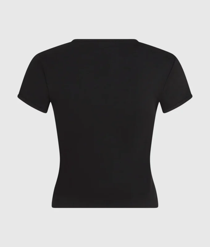 T-shirt con monogramma borchiato T-shirt con monogramma borchiato