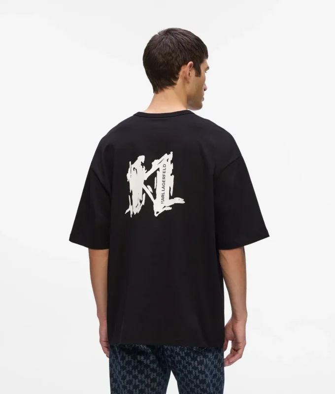 T-shirt con monogramma grafico