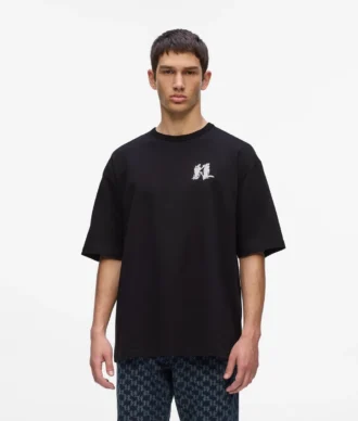T-shirt con monogramma grafico