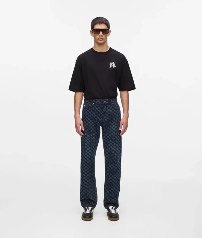 T-shirt con monogramma grafico