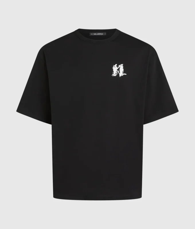 T-shirt con monogramma grafico
