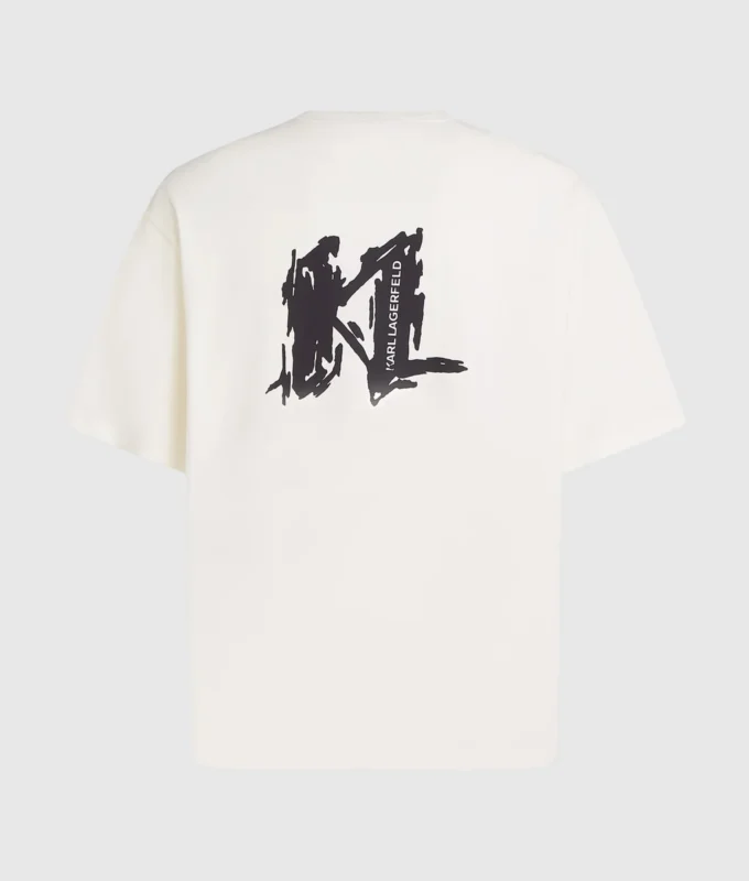 T-shirt con monogramma grafico