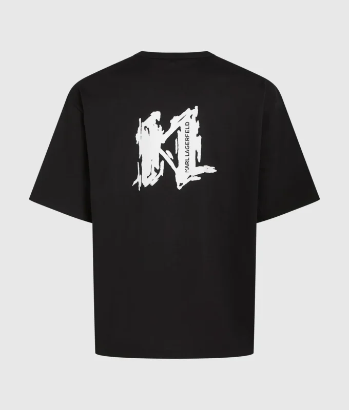T-shirt con monogramma grafico