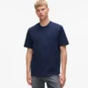 T-shirt con monogramma in rilievo T-shirt con monogramma in rilievo