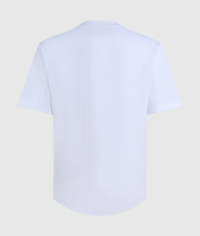 T-shirt con monogramma in rilievo T-shirt con monogramma in rilievo
