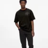 T-shirt con monogramma in strass