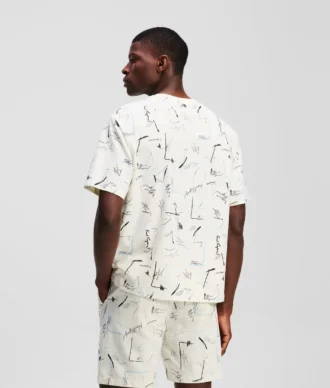T-SHIRT CON STAMPA ALL-OVER