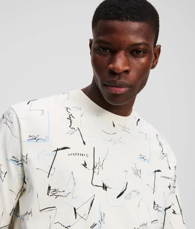 T-SHIRT CON STAMPA ALL-OVER