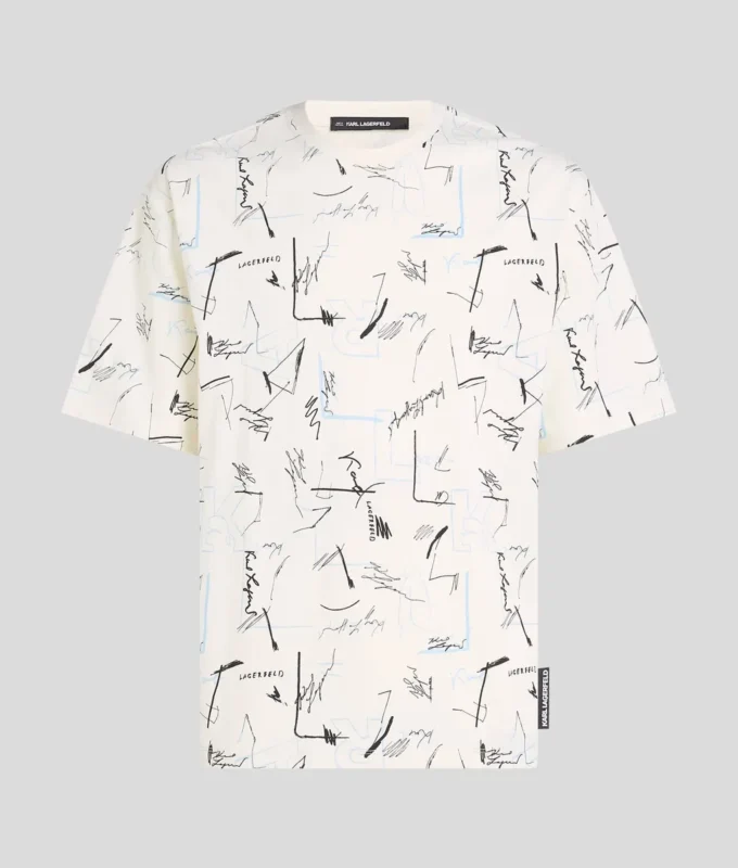T-SHIRT CON STAMPA ALL-OVER