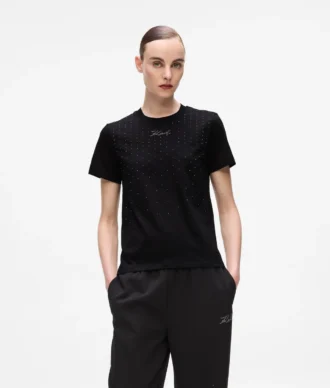 T-shirt con strass