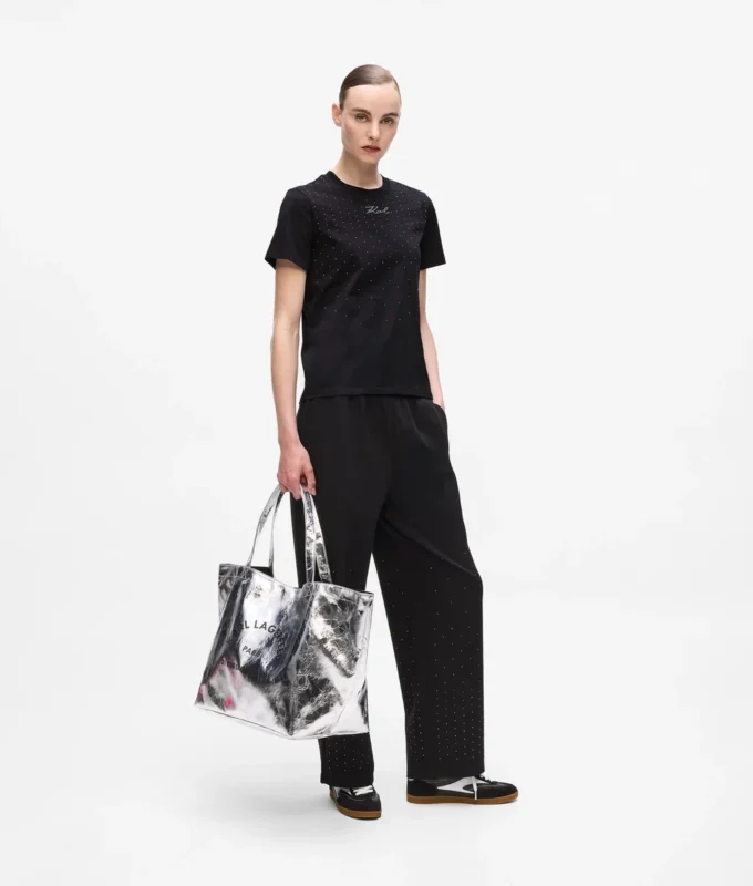 T-shirt con strass