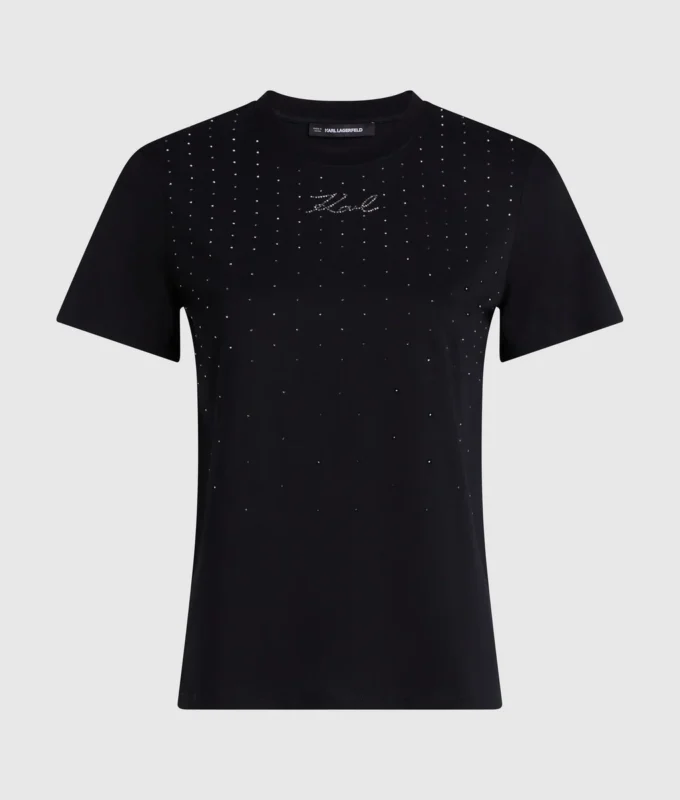 T-shirt con strass