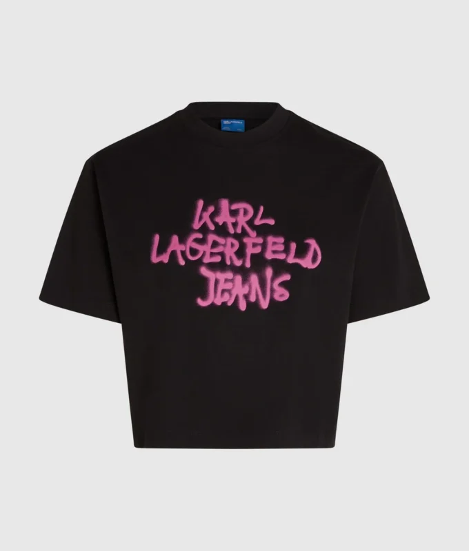 T-shirt corta con graffiti T-shirt corta con graffiti