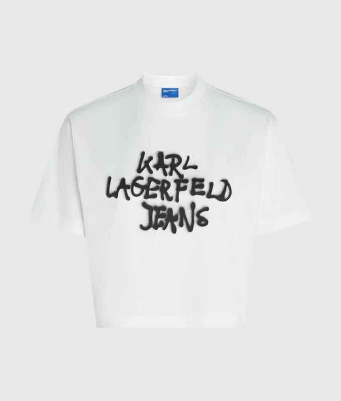 T-shirt corta con graffiti T-shirt corta con graffiti