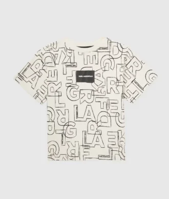 T-shirt da bambino con stampa all-over