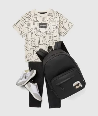 T-shirt da bambino con stampa all-over
