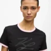 T-shirt esclusiva con logo Autograph in strass
