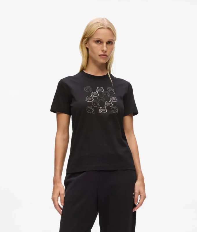 T-shirt Ikon con strass T-shirt Ikon con strass