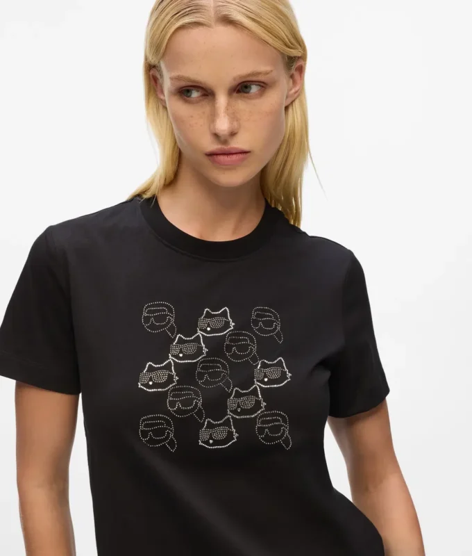 T-shirt Ikon con strass T-shirt Ikon con strass