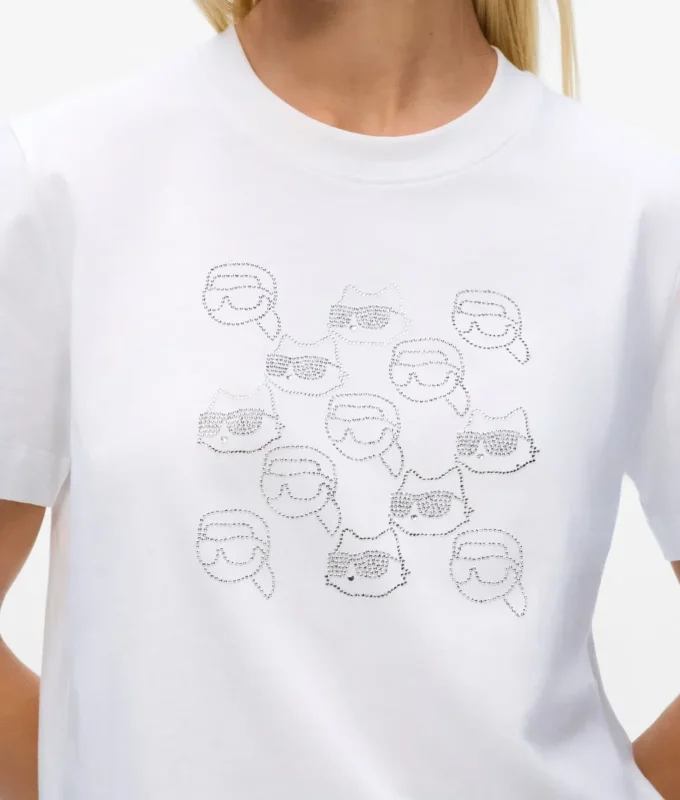 T-shirt Ikon con strass T-shirt Ikon con strass