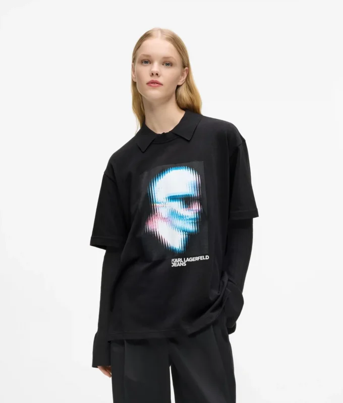 T-shirt Karl digitalizzata T-shirt Karl digitalizzata