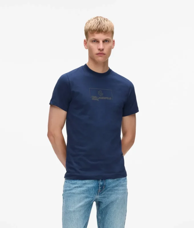 T-shirt slim con logo