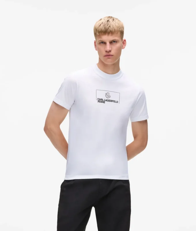 T-shirt slim con logo