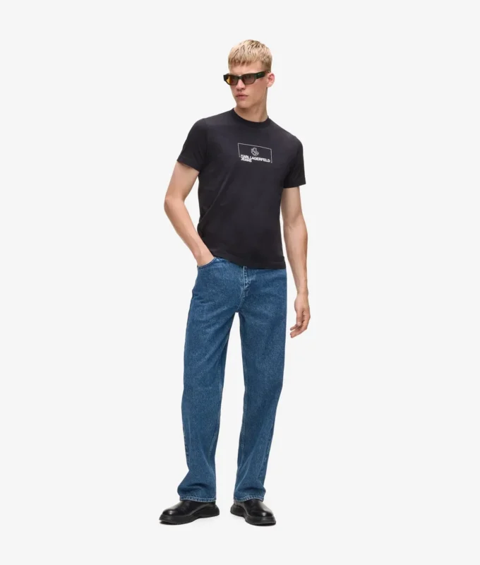 T-shirt slim con logo