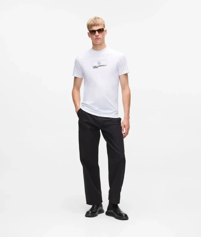 T-shirt slim con logo