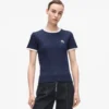T-shirt slim fit a costine Ikon