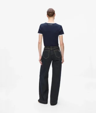 T-shirt slim fit a costine Ikon