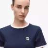 T-shirt slim fit a costine Ikon