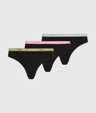 Tanga con cintura multicolore – confezione da 3