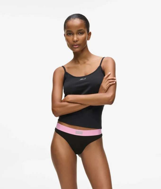 Tanga con etichetta con logo – confezione da 7