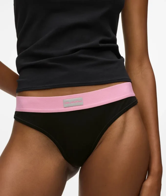 Tanga con etichetta con logo – confezione da 7