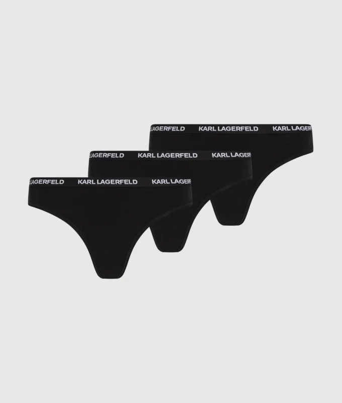 Tanga con logo – Confezione da 3