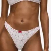 Tanga con stampa a cuori Tanga con stampa a cuori