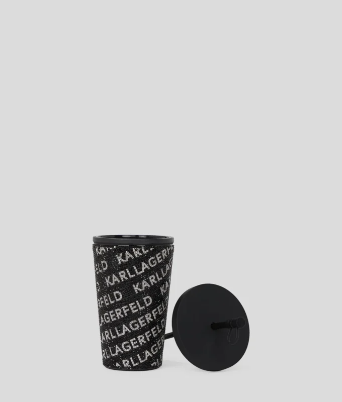 TAZZA DA VIAGGIO CON LOGO IN STRASS TAZZA DA VIAGGIO CON LOGO IN STRASS