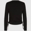 Top a costine arricciato Top a costine arricciato