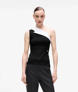 Top asimmetrico con revers Karl DNA