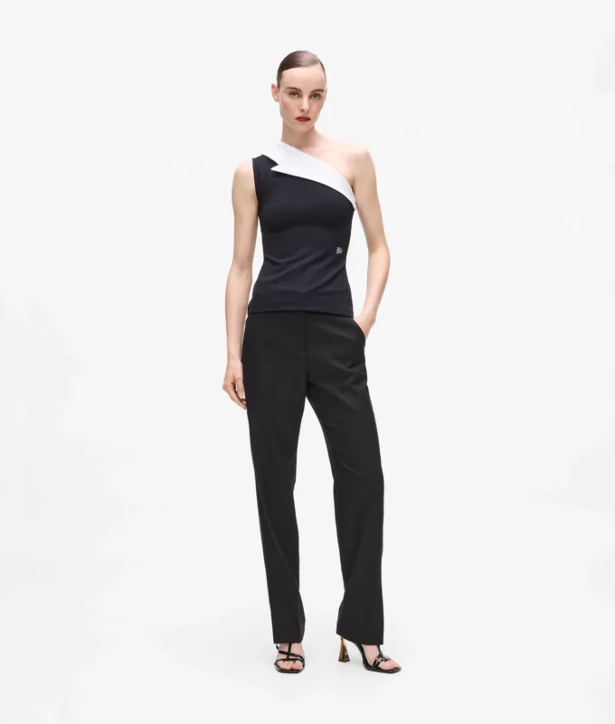 Top asimmetrico con revers Karl DNA Top asimmetrico con revers Karl DNA