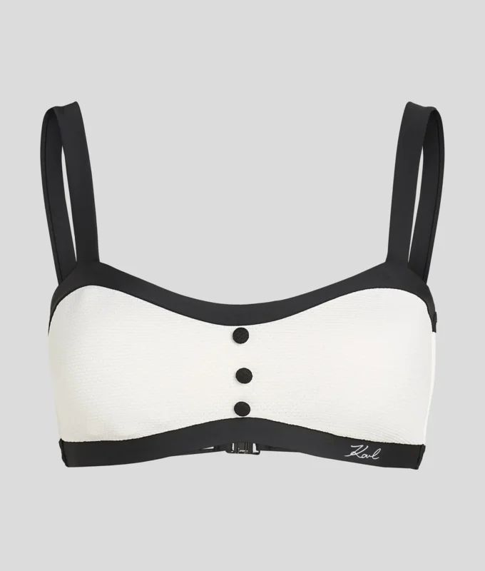 TOP BIKINI A BANDOLETTA MONOCROMATICO TOP BIKINI A BANDOLETTA MONOCROMATICO