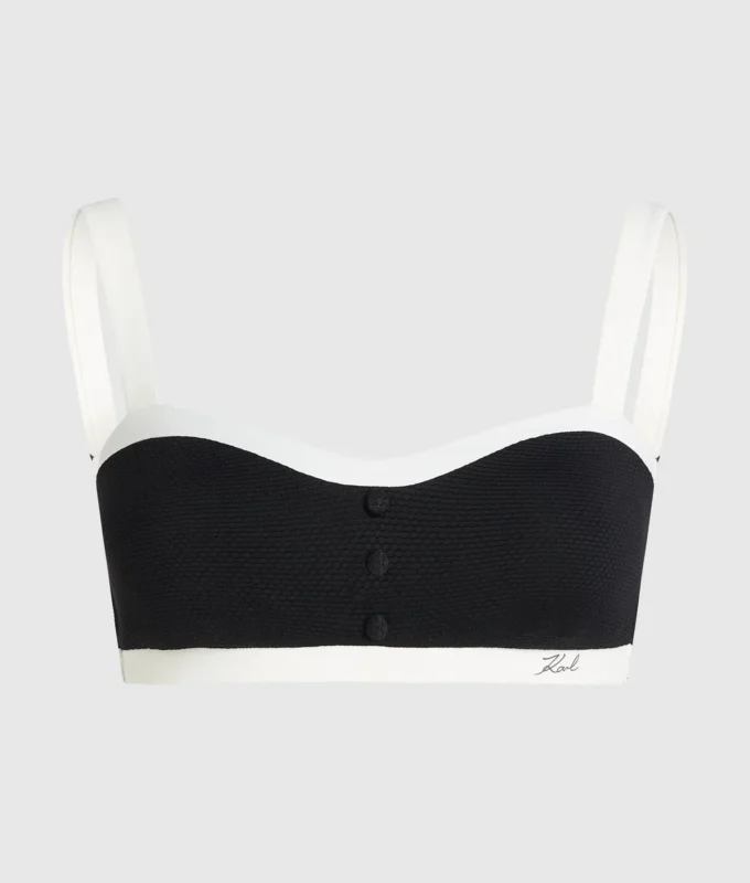 TOP BIKINI A BANDOLETTA MONOCROMATICO TOP BIKINI A BANDOLETTA MONOCROMATICO