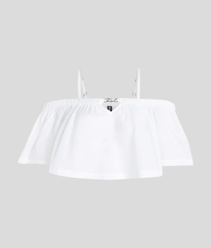 TOP DA SPIAGGIA CORTO CON SPALLE SCOPERTE