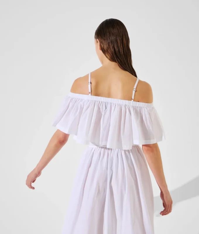 TOP DA SPIAGGIA CORTO CON SPALLE SCOPERTE