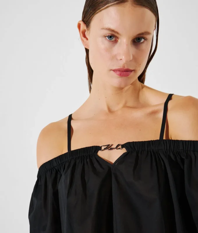 TOP DA SPIAGGIA CORTO CON SPALLE SCOPERTE
