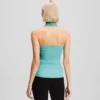 TOP IN MAGLIA CON SCOLLO ALL’ALLACCIATURA TOP IN MAGLIA CON SCOLLO ALL’ALLACCIATURA