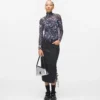 Top in maglia con stampa all-over Top in maglia con stampa all-over