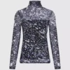 Top in maglia con stampa all-over Top in maglia con stampa all-over
